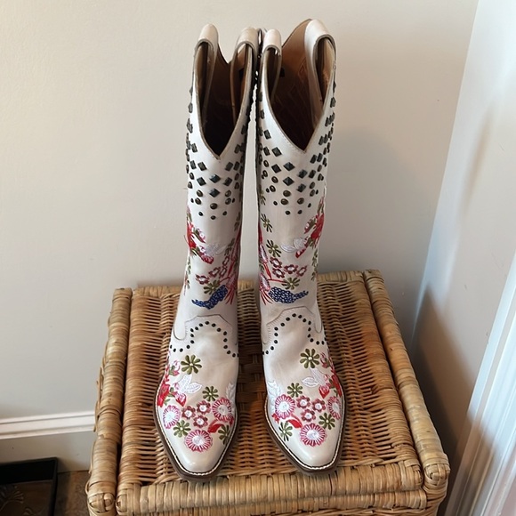 Anthropologie Dingo Poppy Cowboy Boots Size 7 NEW - Picture 5 of 14